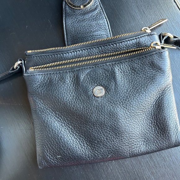 Michael Kors Black Leather Crossbody Bag - Picture 3 of 6